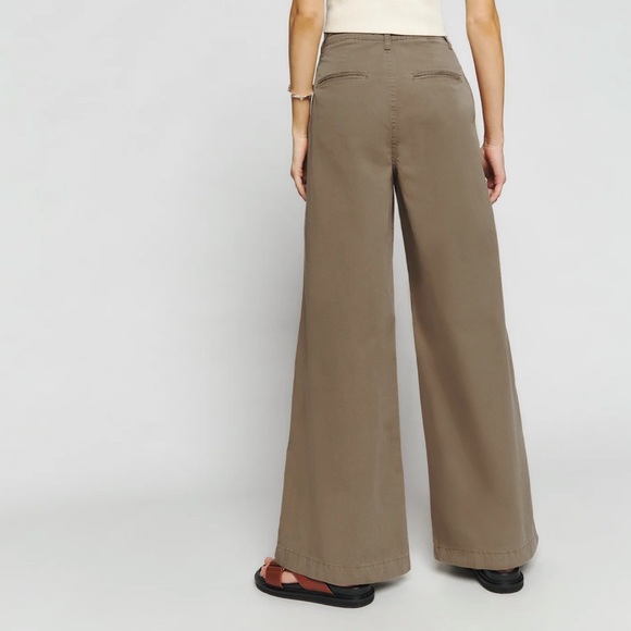 NWT Reformation Lowe Super Wide Leg Pleated Pants - Picture 2 of 5